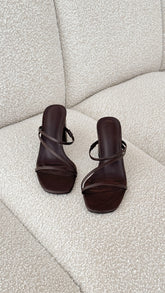 Yazmin Heel - Chocolate