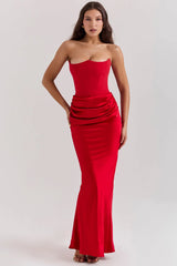 HAVEN MAXI DRESS - RUBY