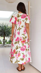 Blaire Midi Dress - Bonita Floral