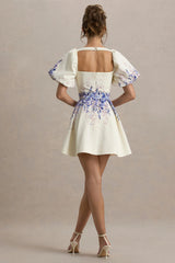 Tapia | Wisteria Print Belted Mini Dress