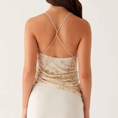 Bead Blast Halter Top