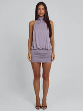 NALAYA MINI DRESS DUSTY PURPLE
