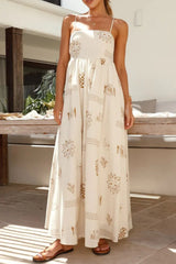Hazel Blues® | Printed Square Neck Maxi Cami Dress