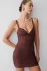 Bandage Knit Mini Dress - Chocolate