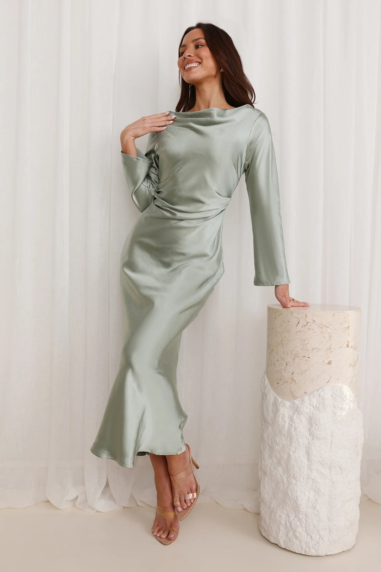 Classy Vibe Maxi Dress Sage