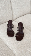 Yazmin Heel - Chocolate