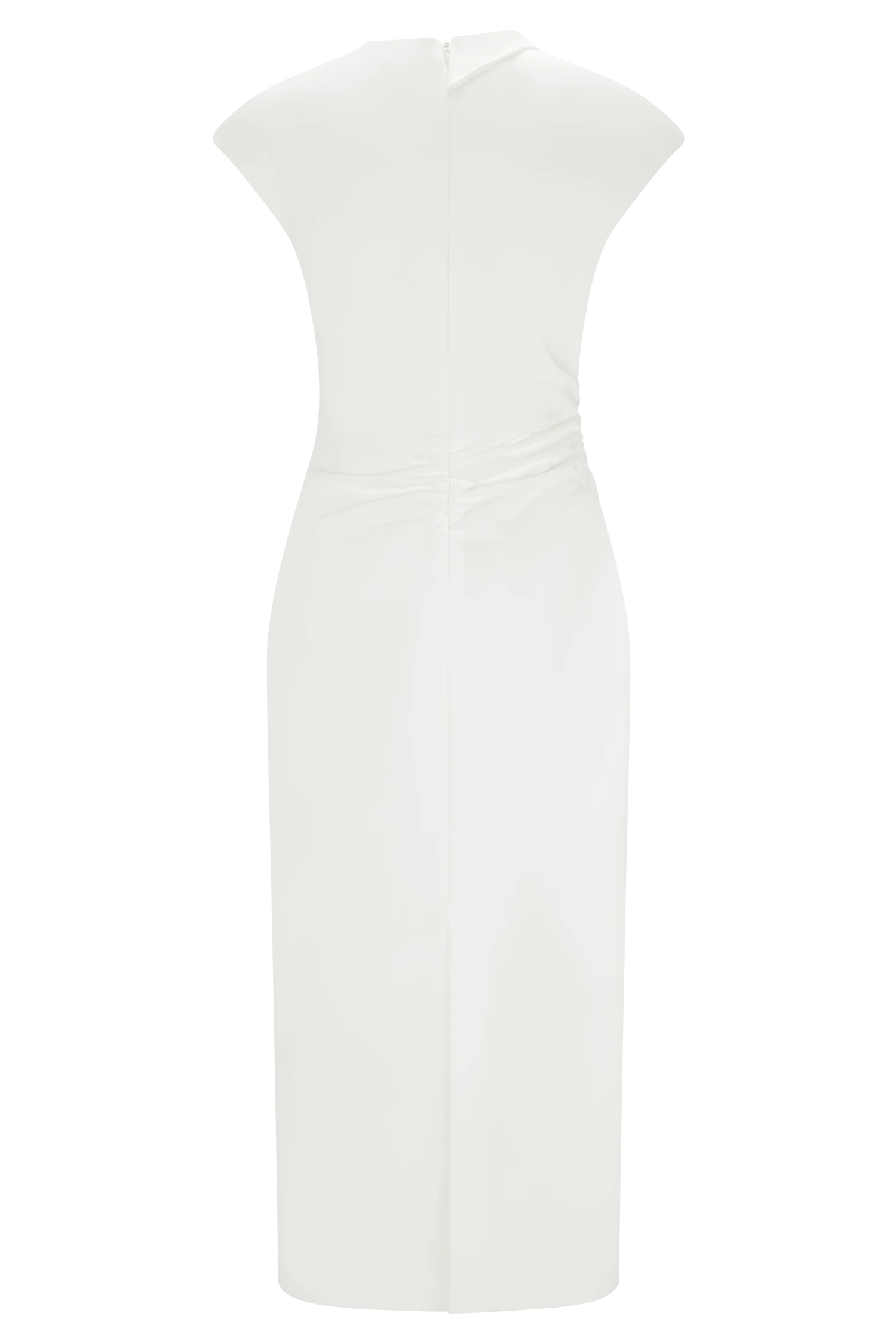 Lorena Cotton Midi Dress - White