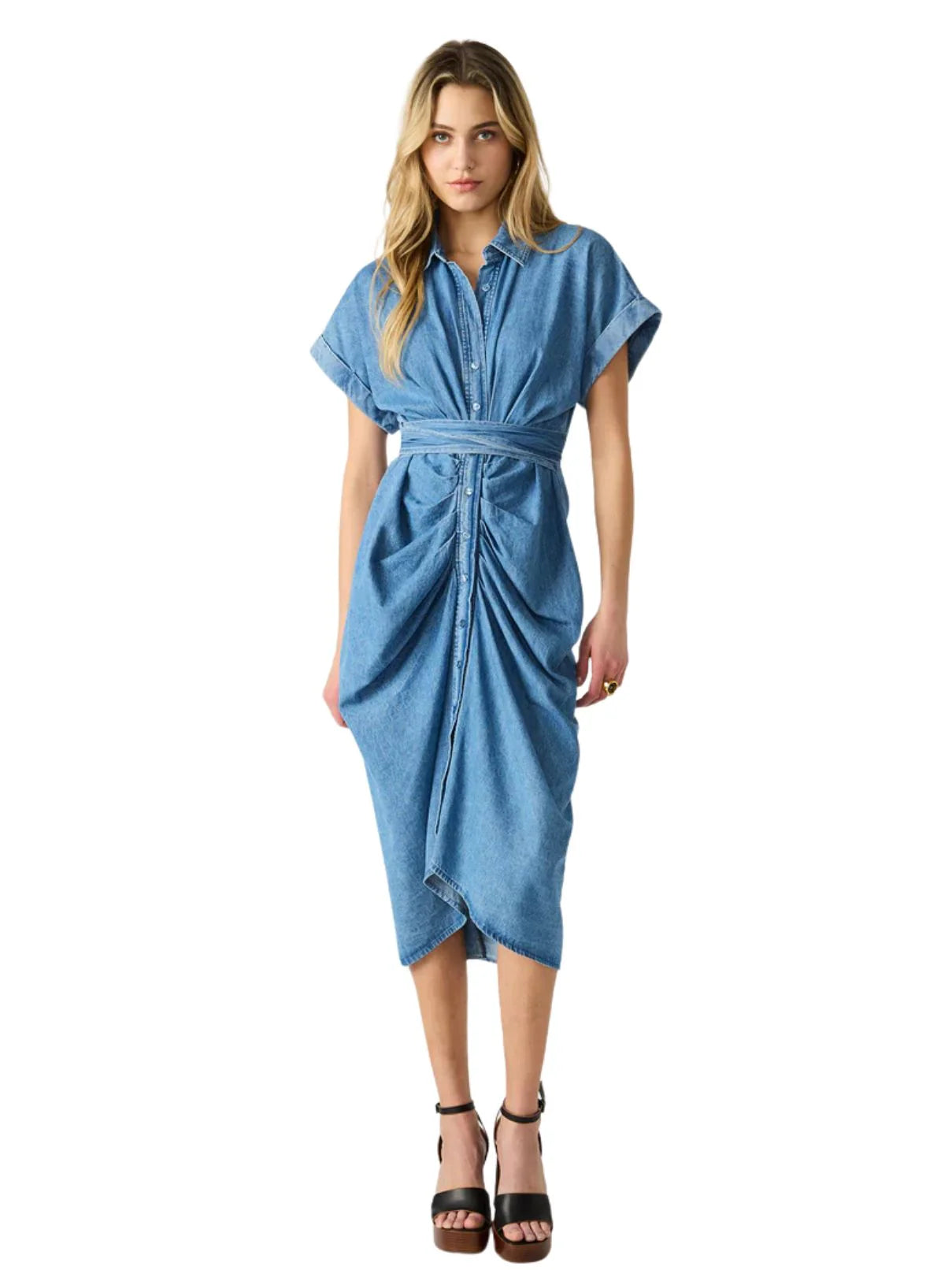Steve Madden: Tori Dress in Chambray Blue