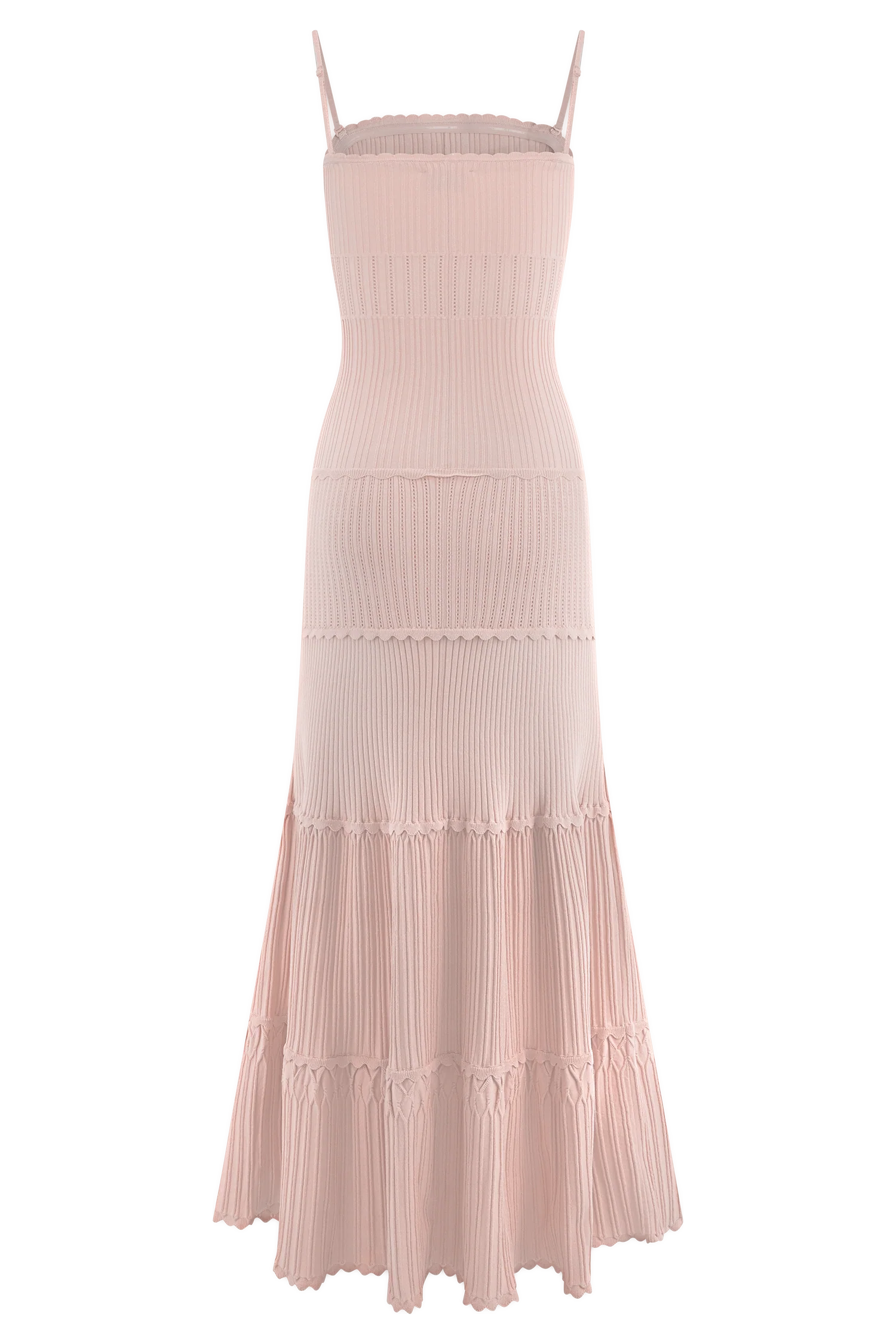 Finley Pointelle Knit Maxi Dress - Baby Pink