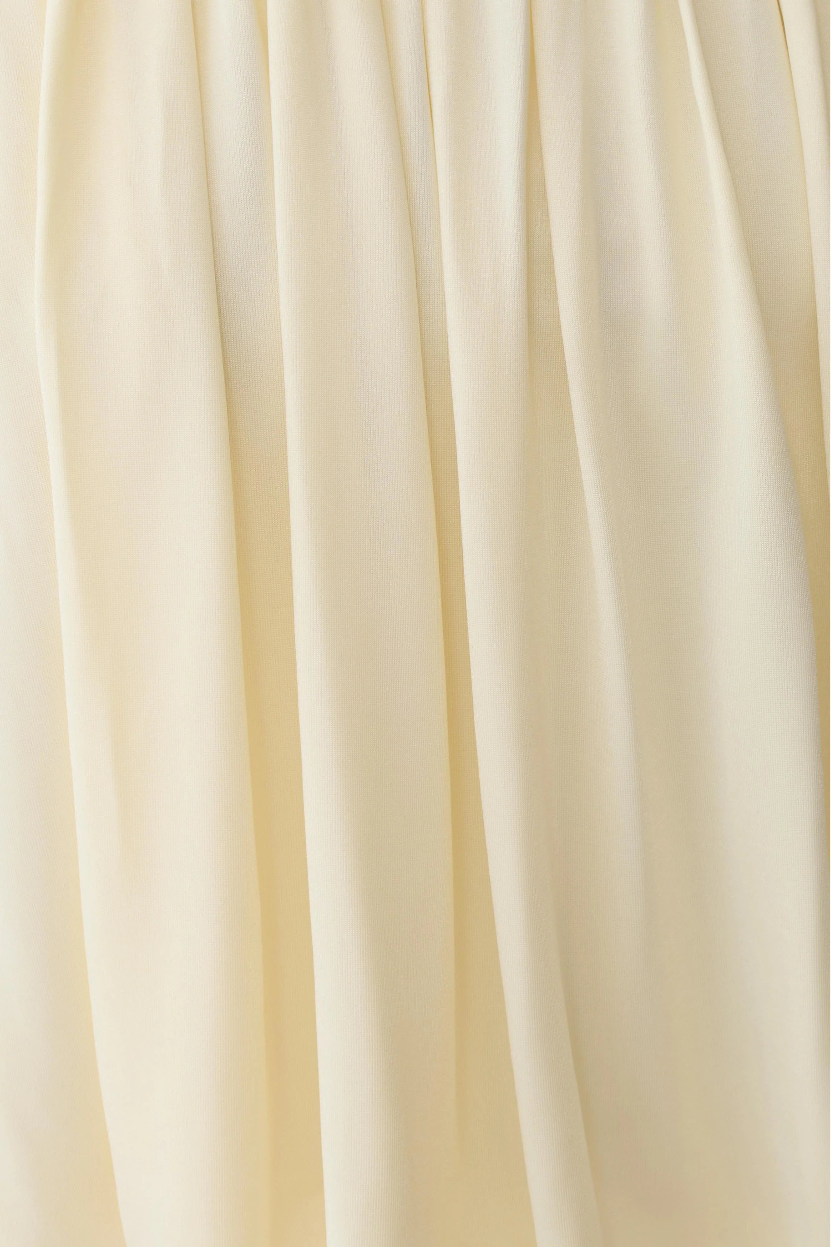 Safiya Strapless Gathered Bubble Mini Dress - Lemon