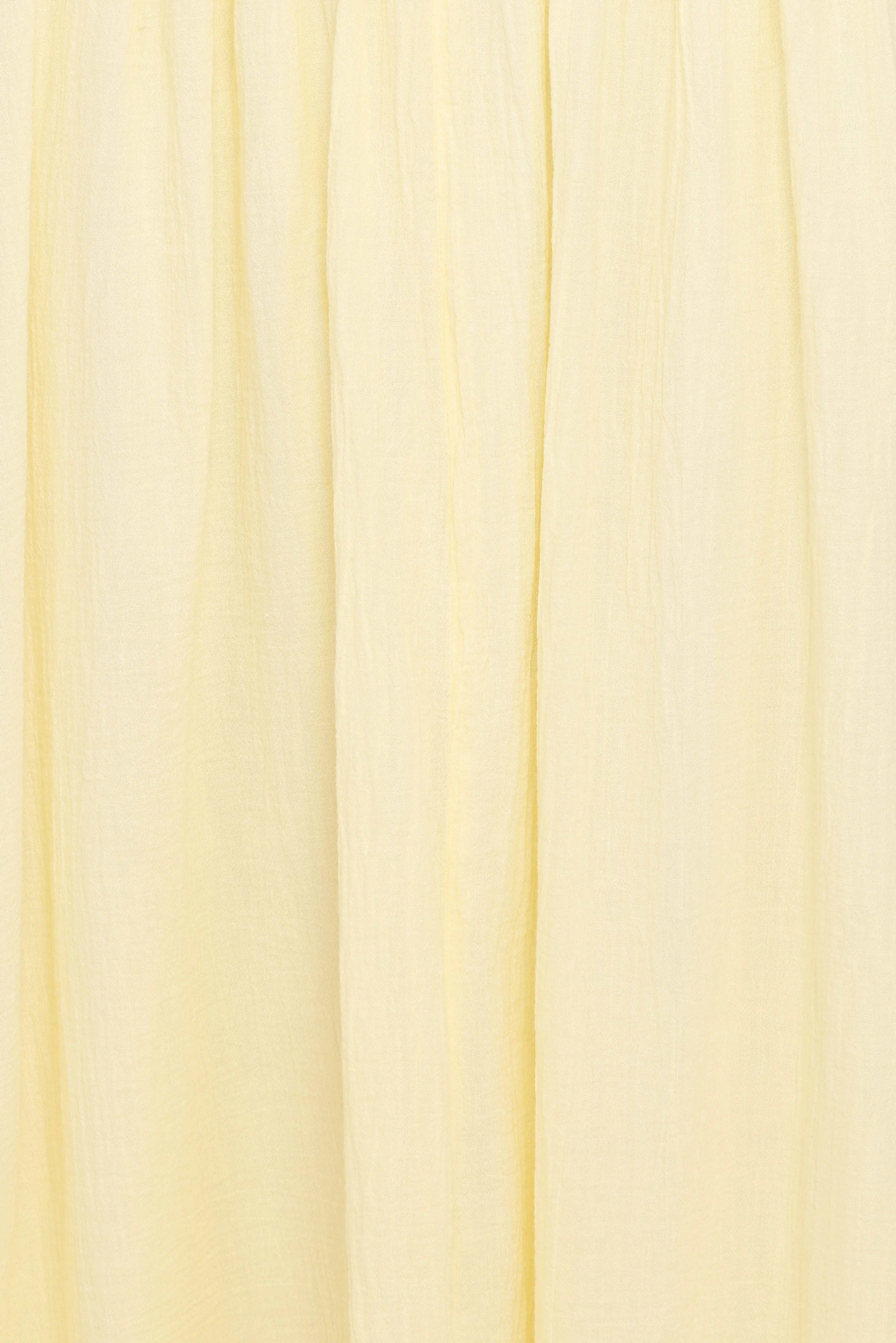 Enola Gather Midi Dress - Yellow