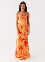 Carmen Maxi Dress - Sunset Floral