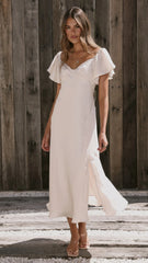 Louisa Midi Dress - Ivory