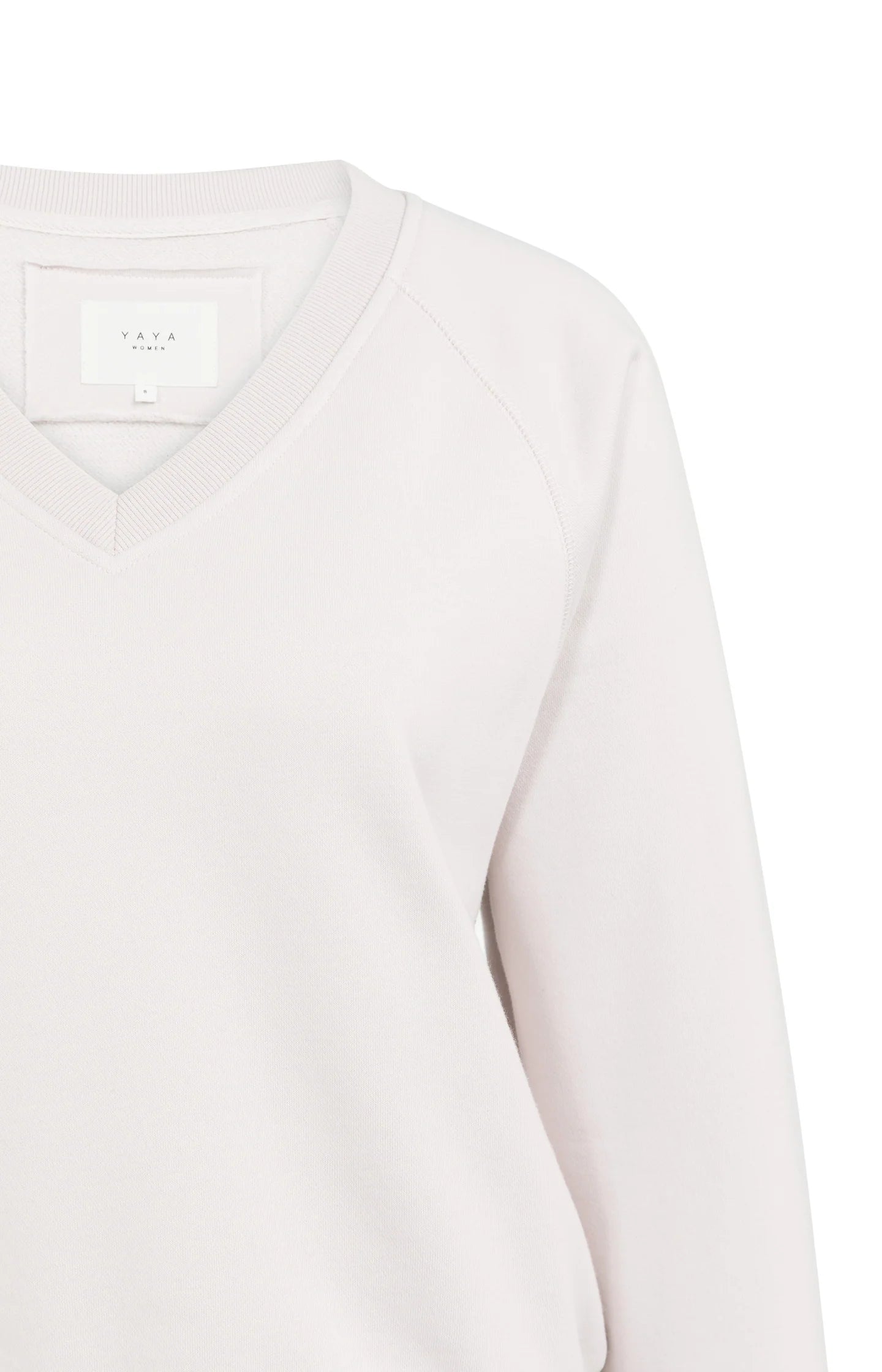 Sweater with V-neck and ribbed trims