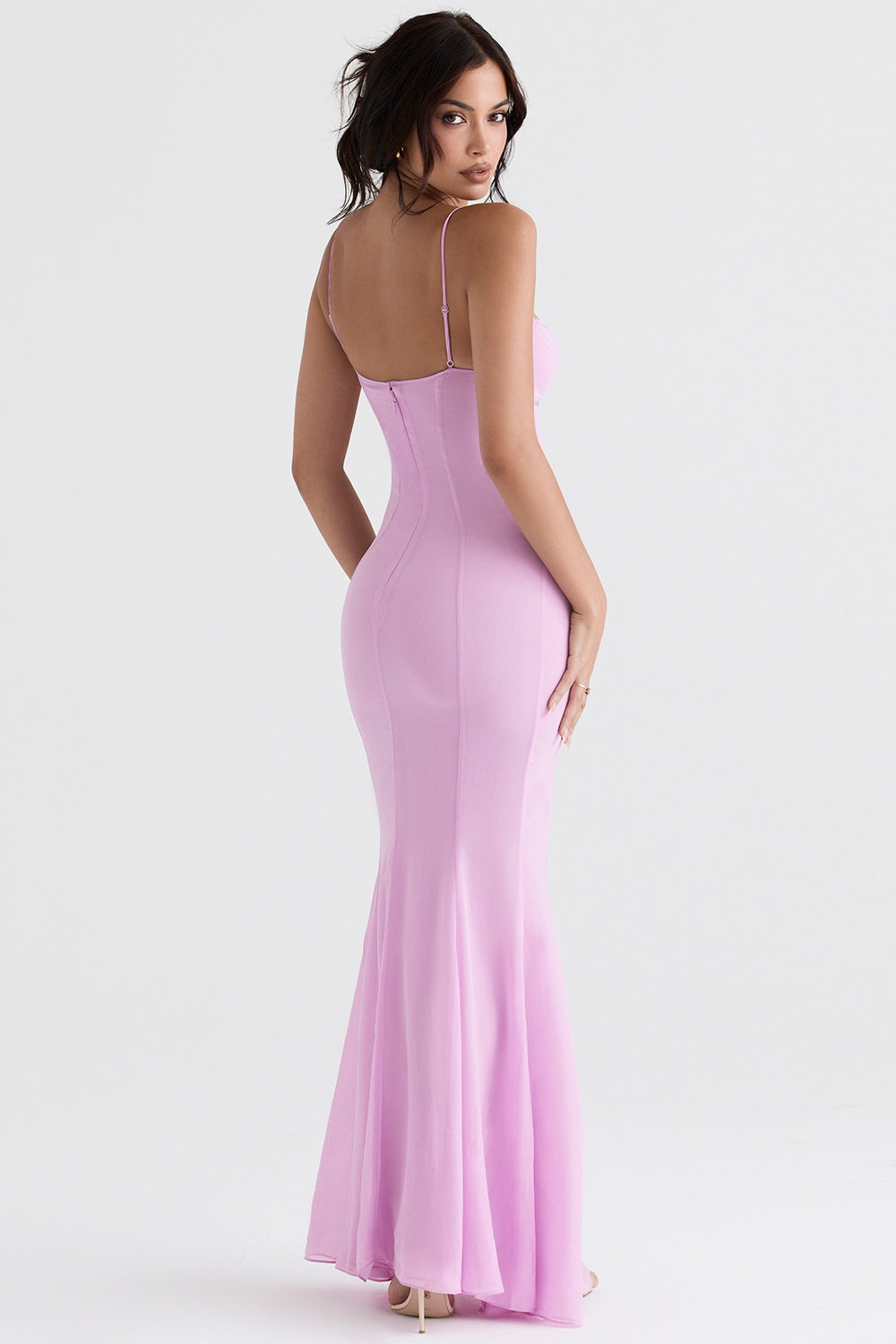 Loren-Pink Maxi Dress