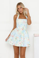 Daydream Bloom Halter Mini Dress Floral