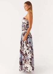 Carmel Maxi Dress - Bluewood Blossom