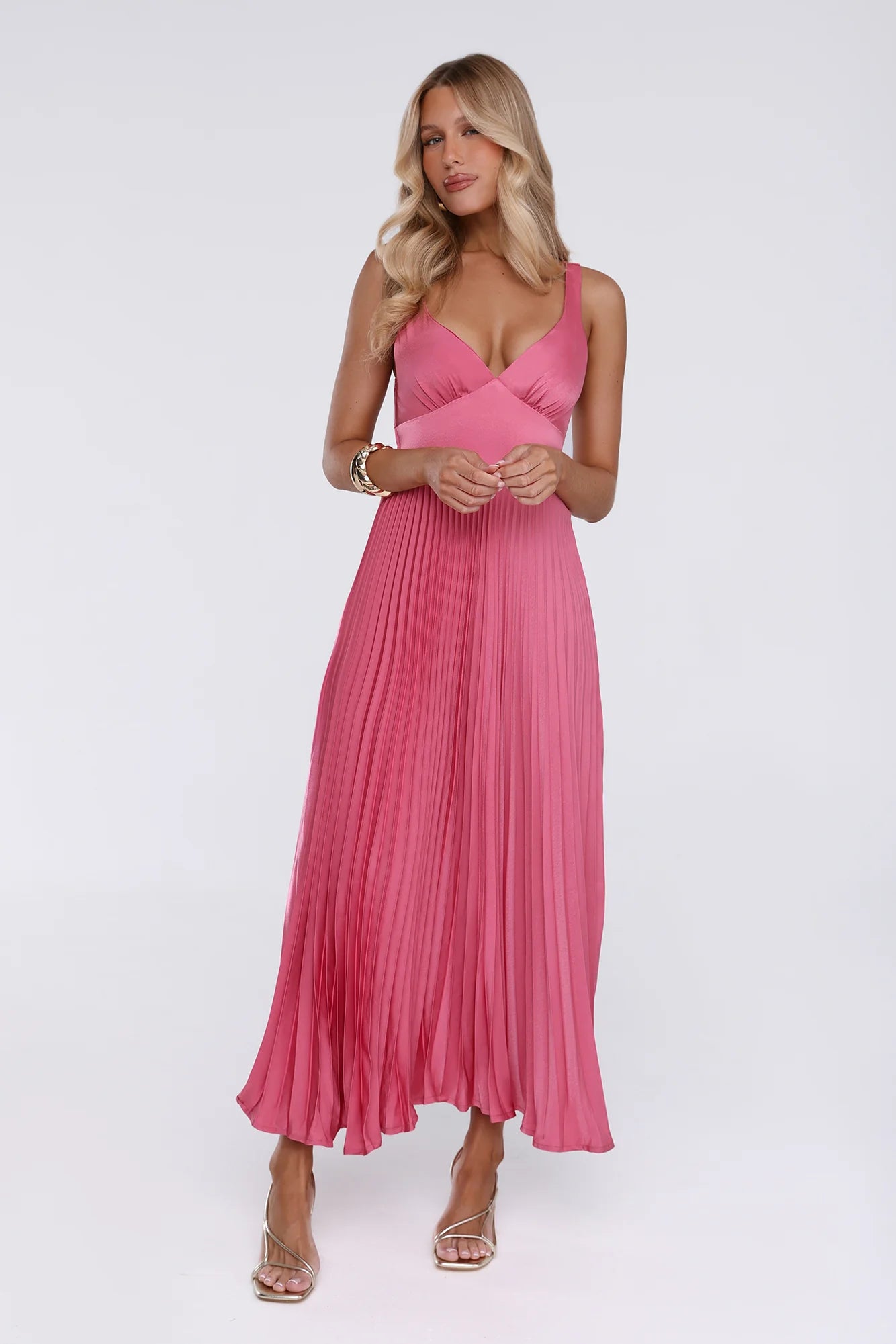 Dazzling Opulence Maxi Dress Rose