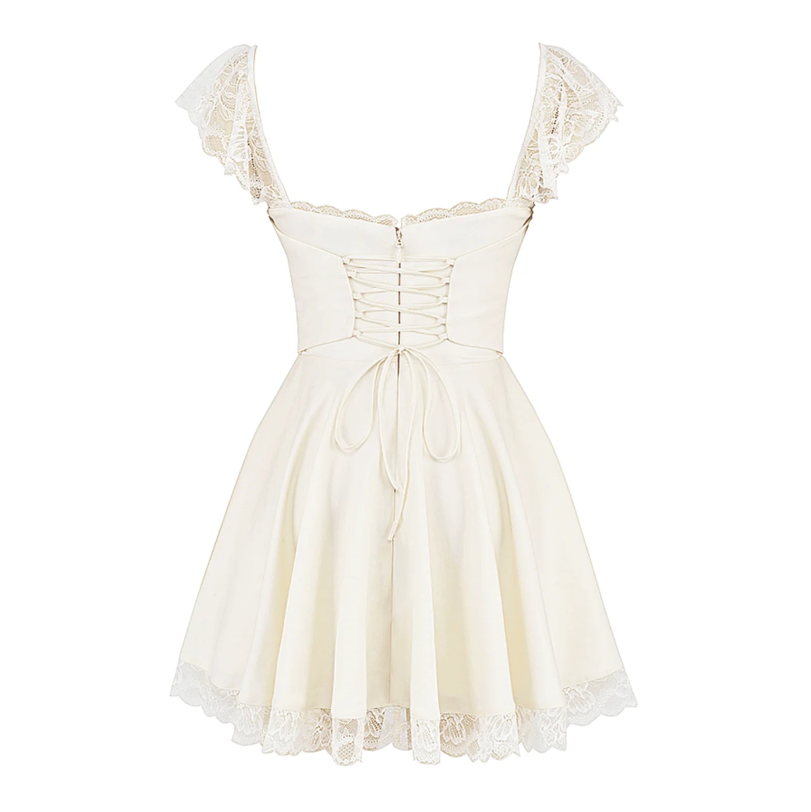 Lace n Grace Vintage White Mini Dress
