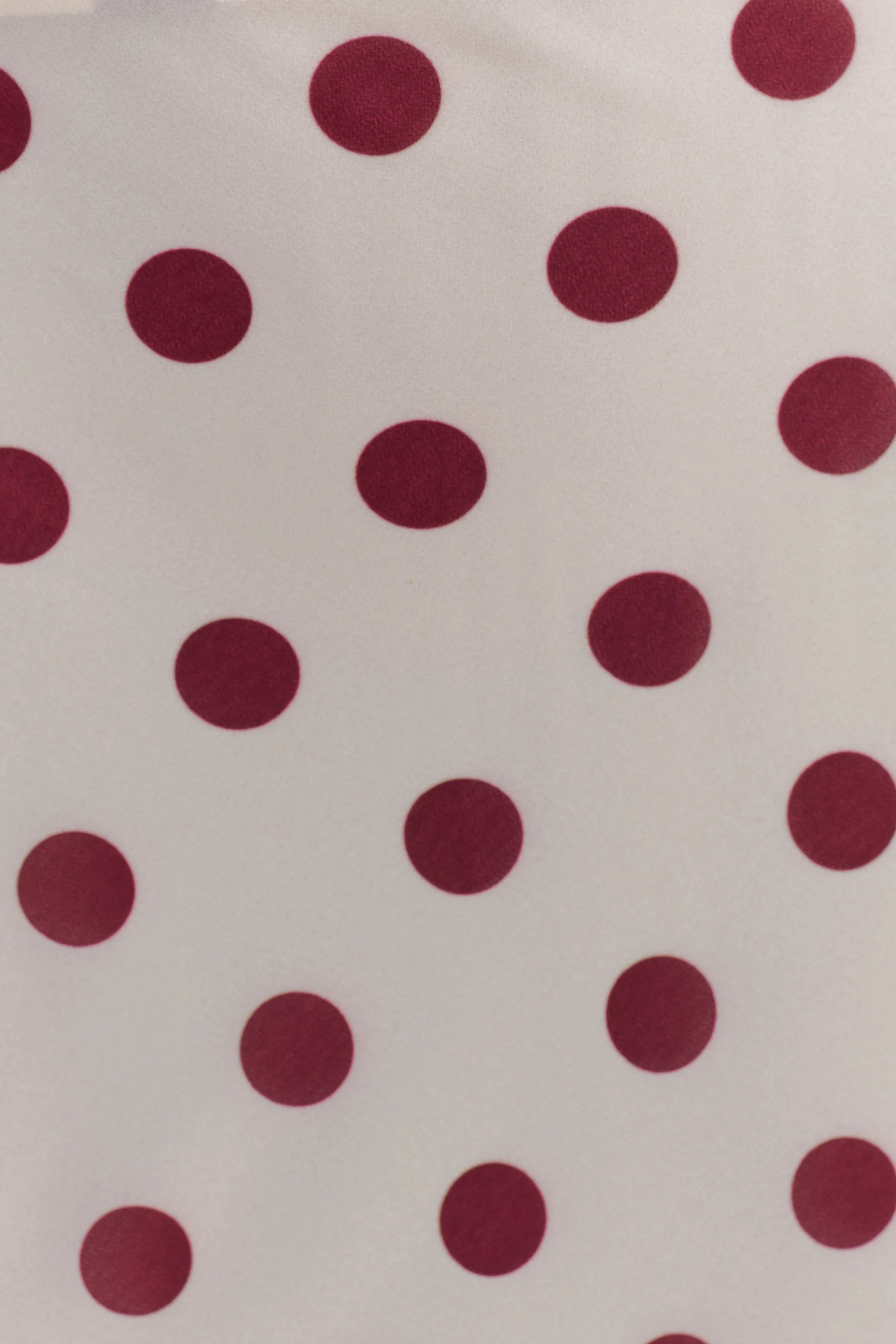 Nadine Halter Chiffon Maxi Dress - Ivory/Merlot Polka Dot