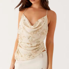 Bead Blast Halter Top