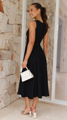 Kaida Midi Dress - Black