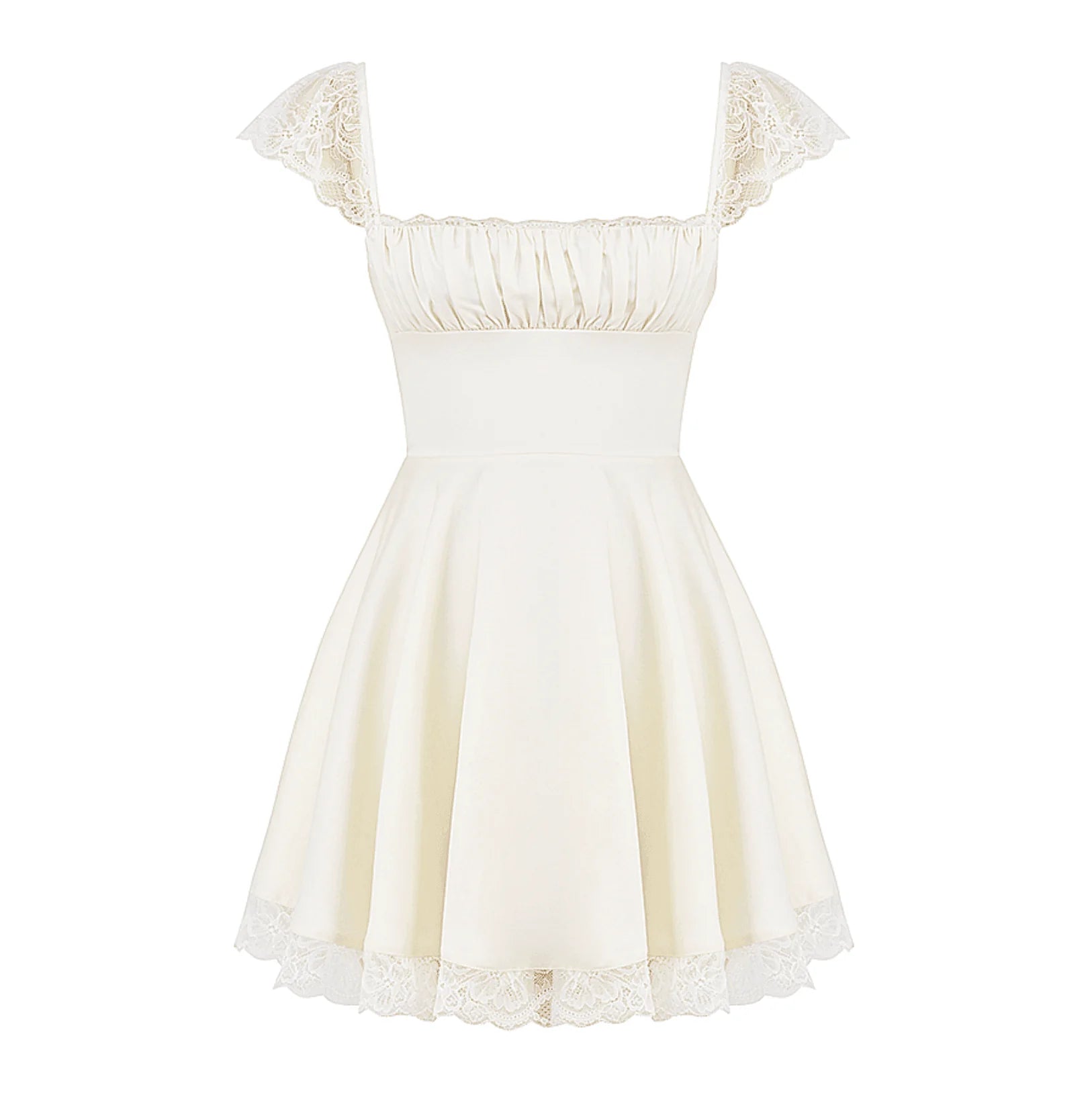 Lace n Grace Vintage White Mini Dress