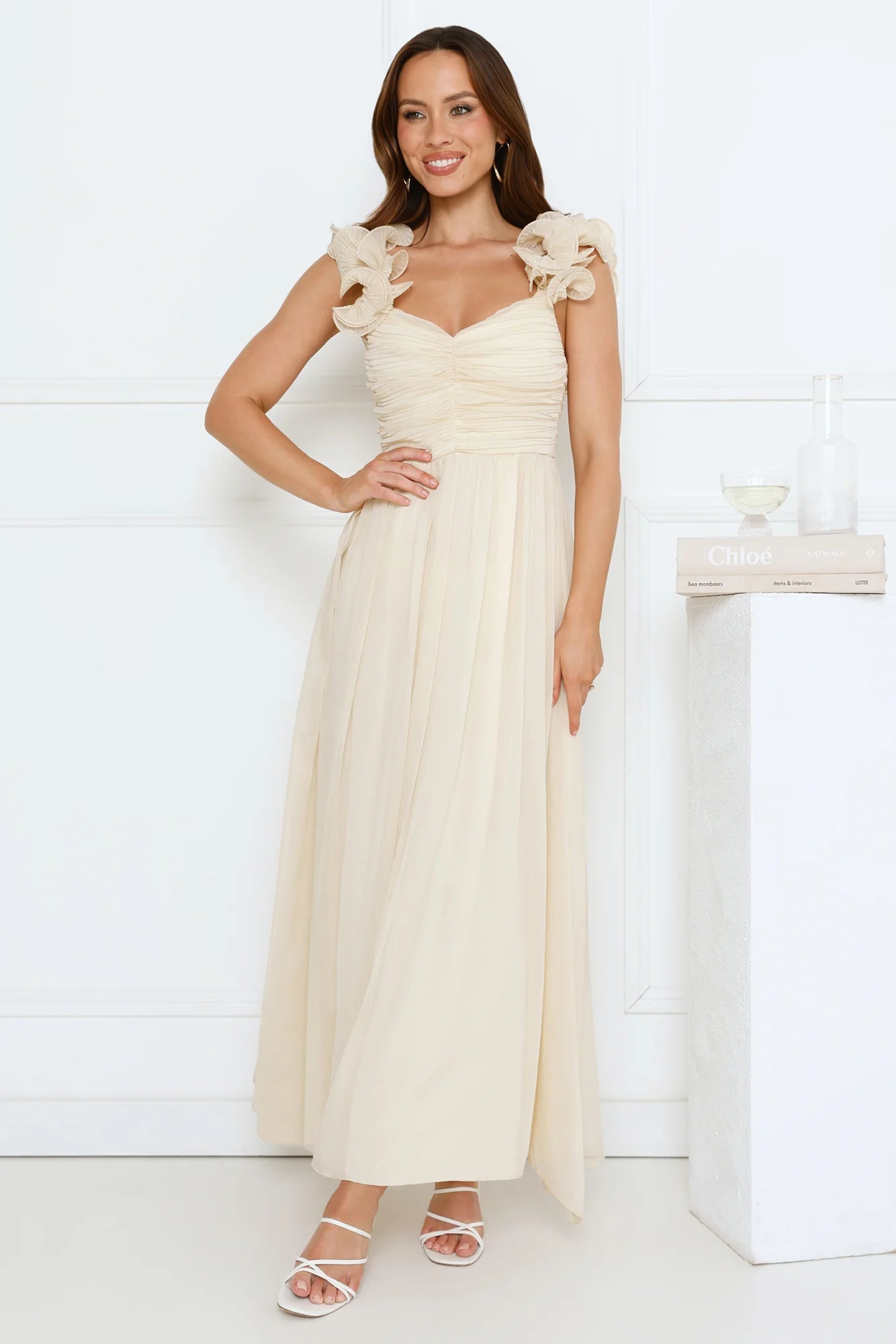 Dusk Pop Maxi Dress Yellow