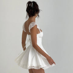 Lace n Grace Vintage White Mini Dress