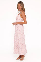 Kendra Maxi Dress - Pink Floral