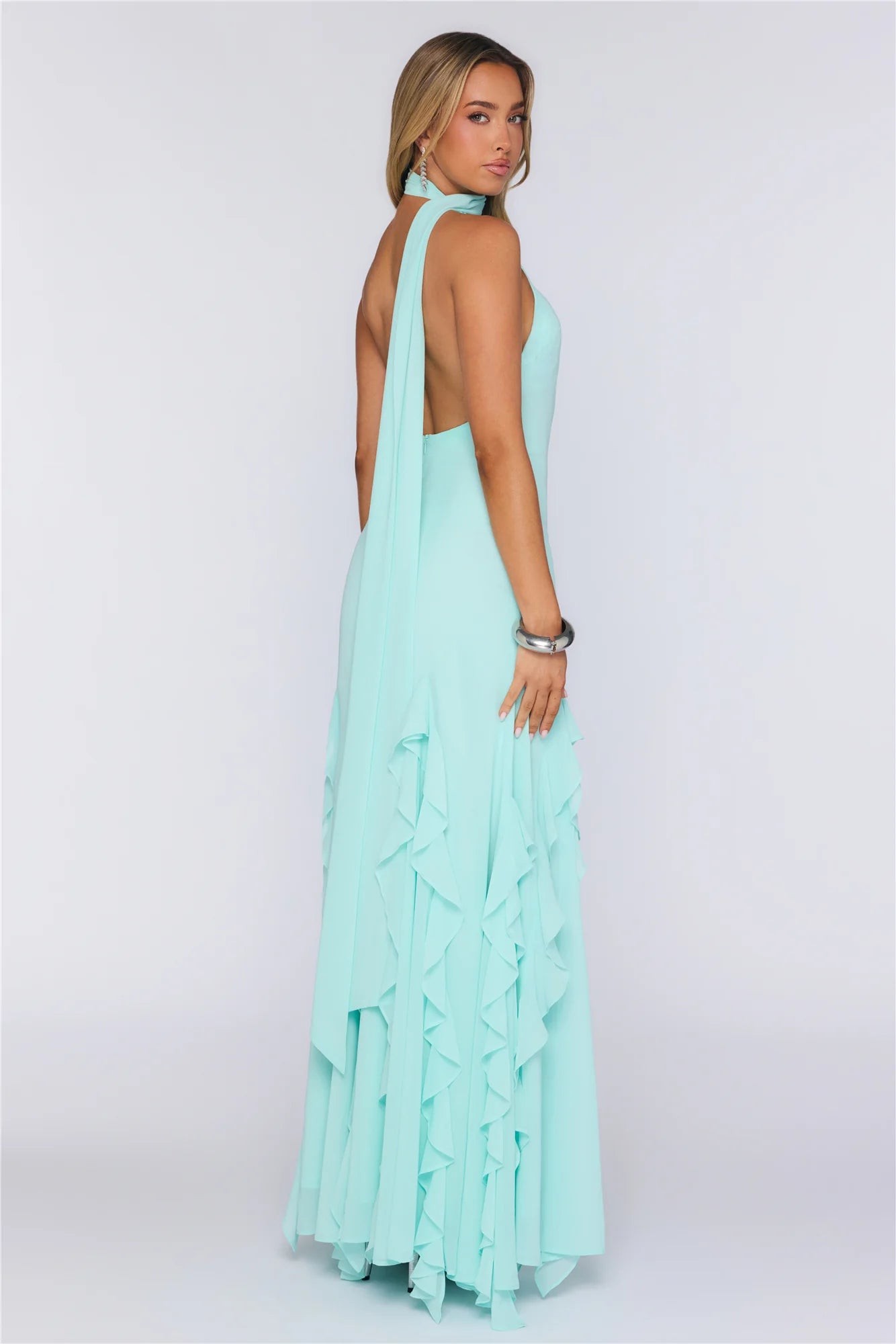 Prettiest Guest Wrap Neck Maxi Dress Sage