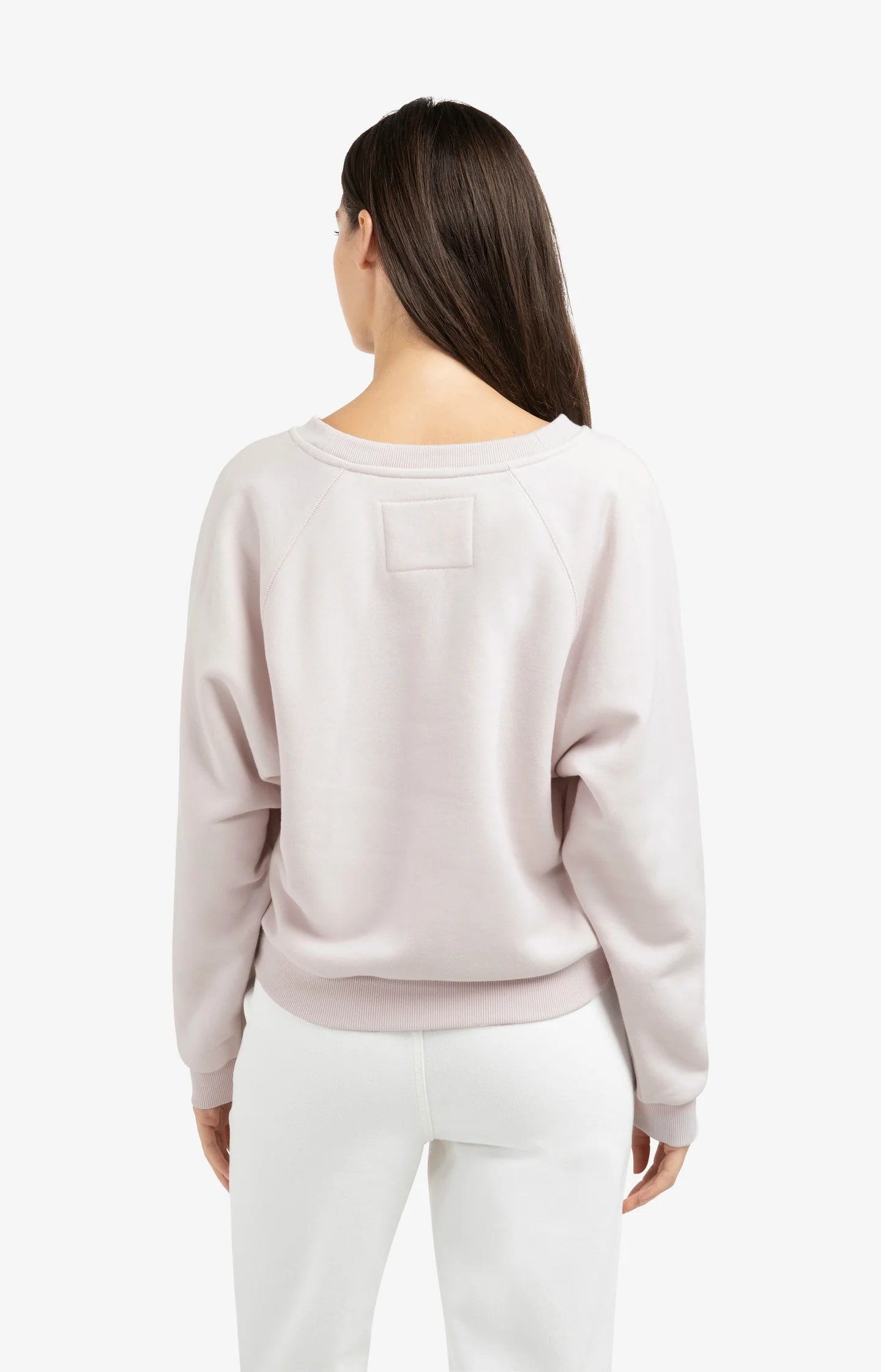 Sweater with V-neck and ribbed trims