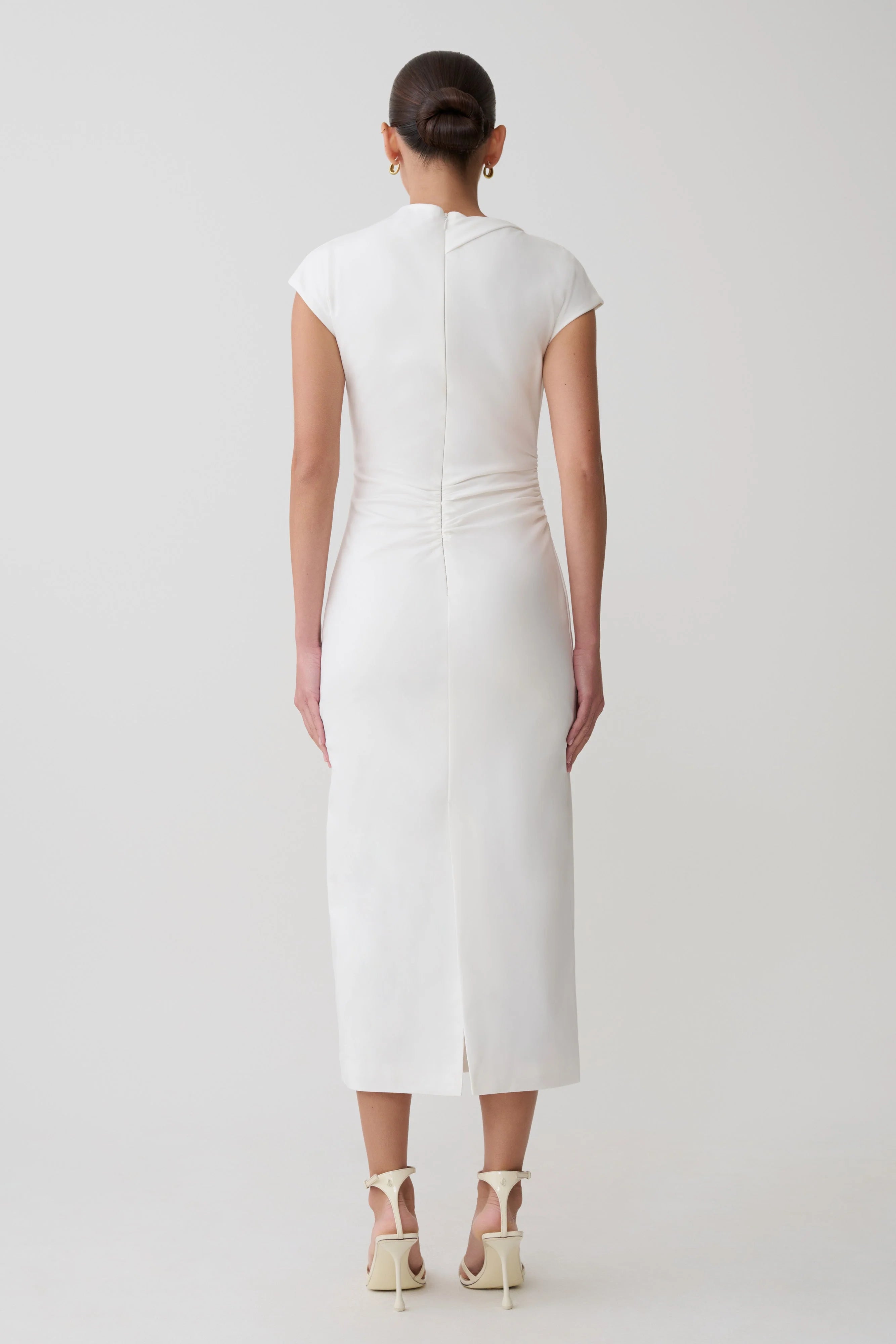 Lorena Cotton Midi Dress - White