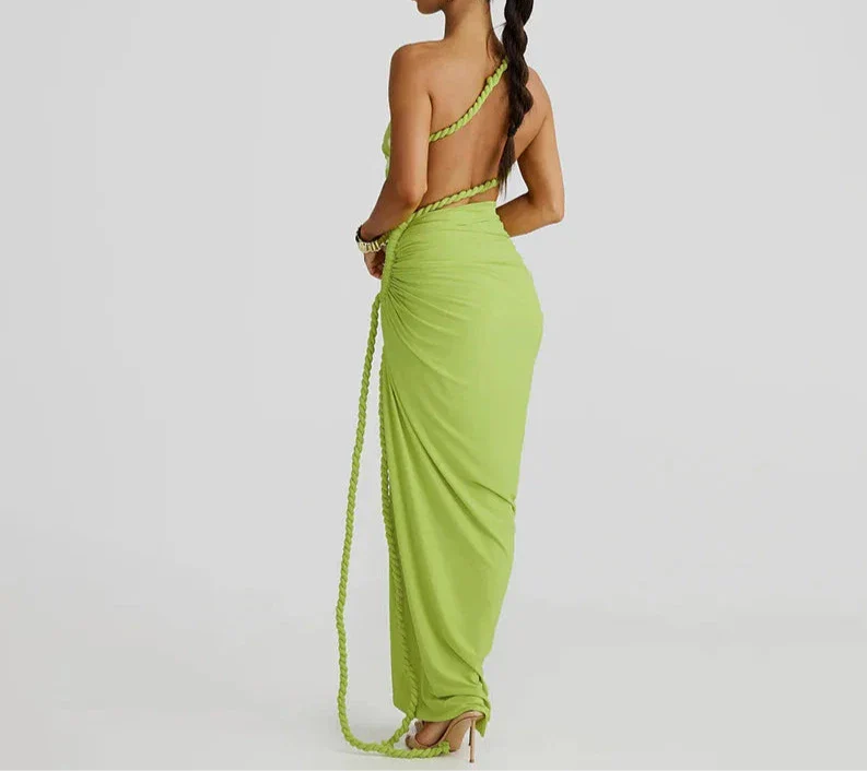 MARU One Shoulder Sexy Maxi Dress