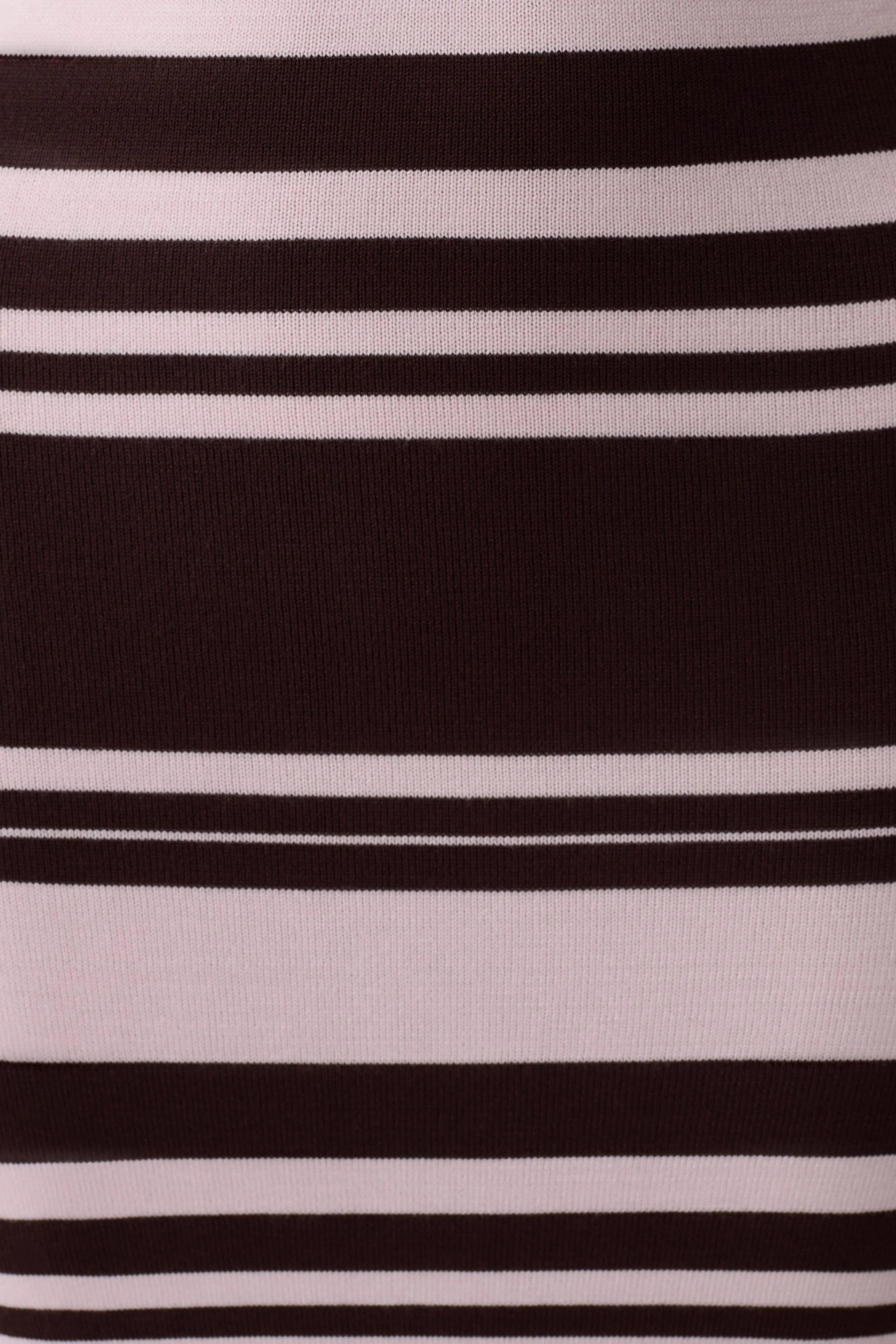 Brienne Stripe Midi Dress - Pink/Chocolate