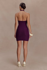 Jacky Tulip Mini Dress - Plum