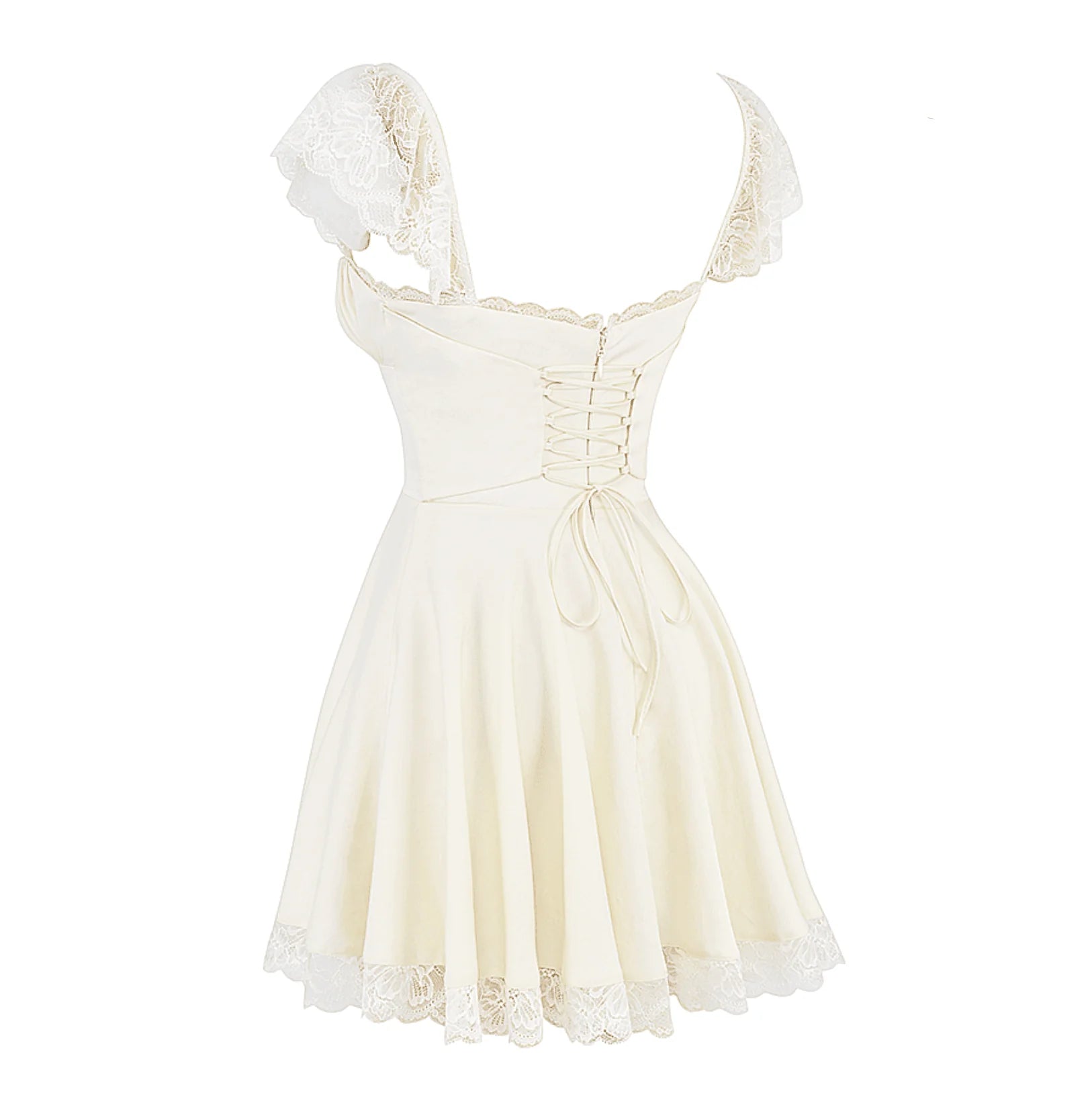 Lace n Grace Vintage White Mini Dress
