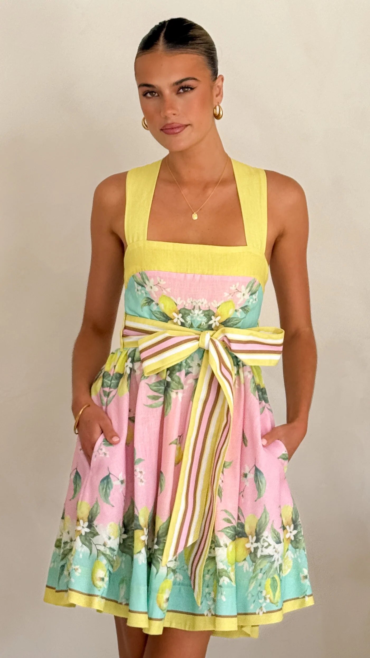 Velma Mini Dress - Rosé Lemonade