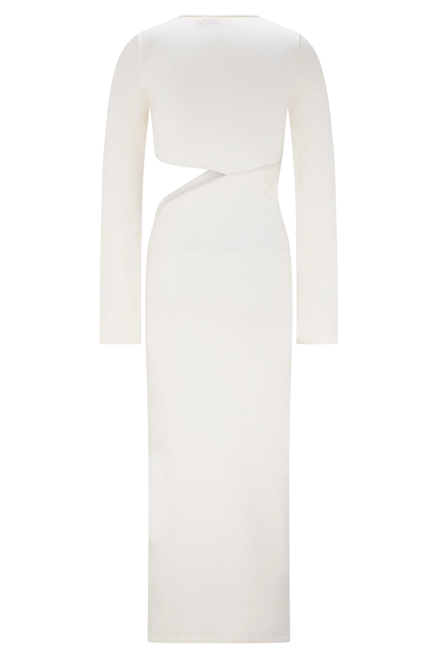 Azariah Long Sleeve Knit Midi Dress - Ivory