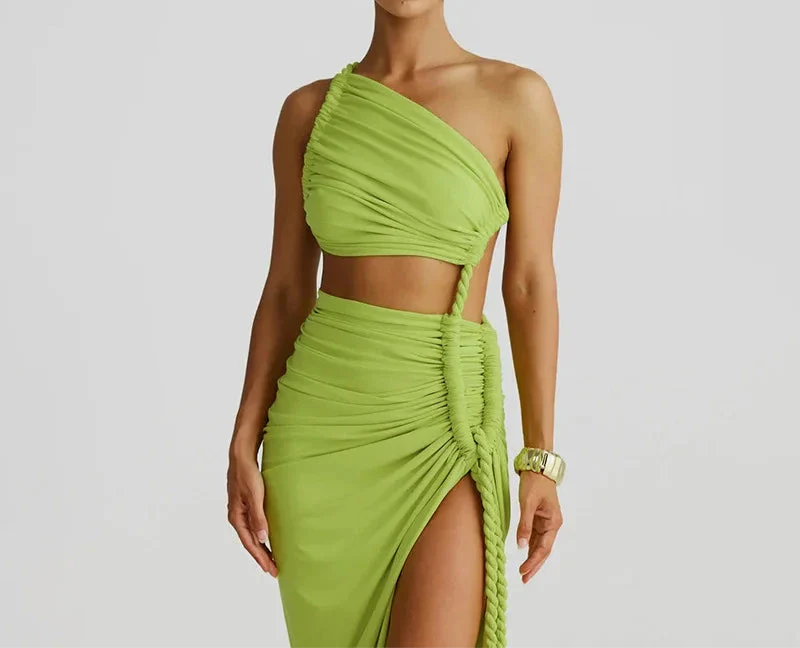 MARU One Shoulder Sexy Maxi Dress
