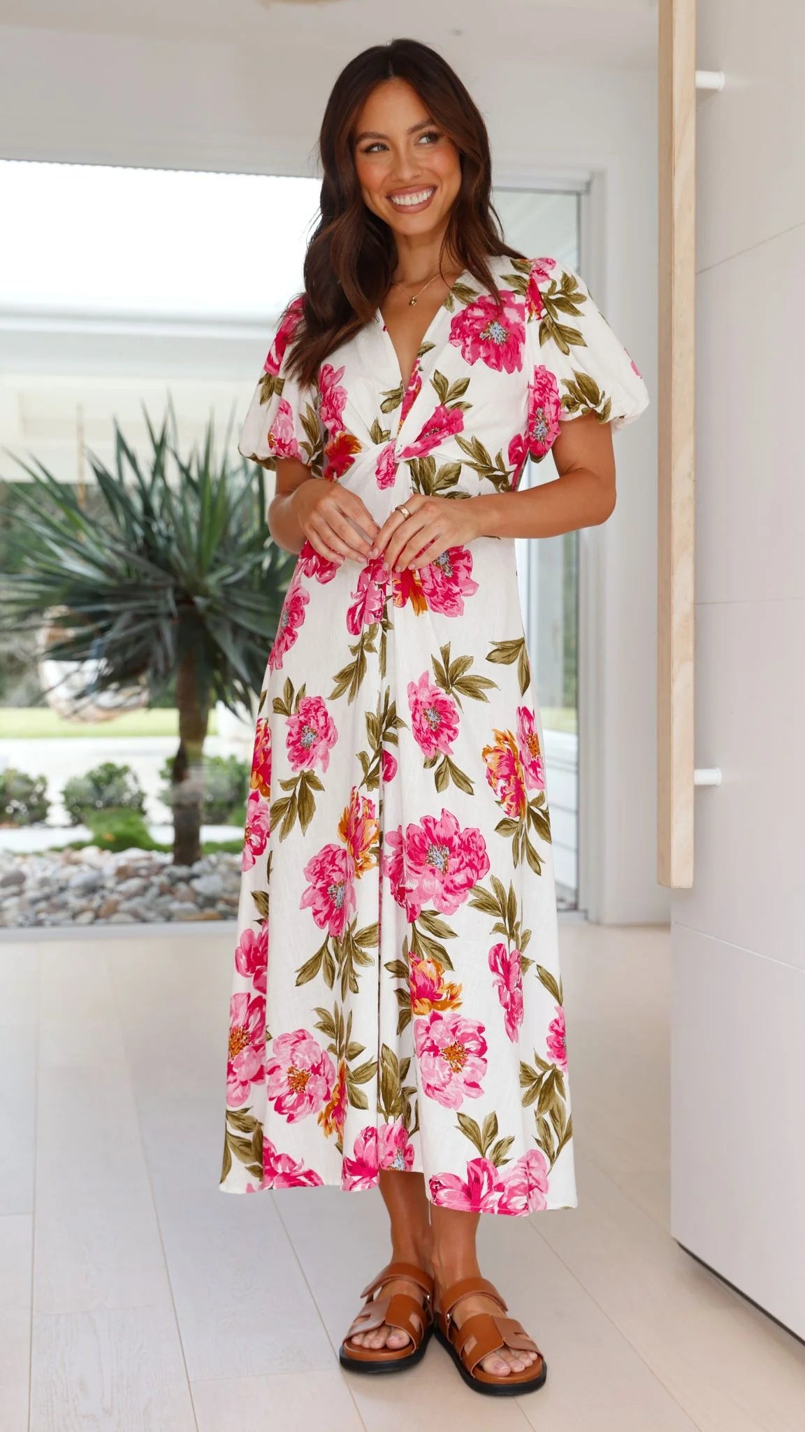 Blaire Midi Dress - Bonita Floral