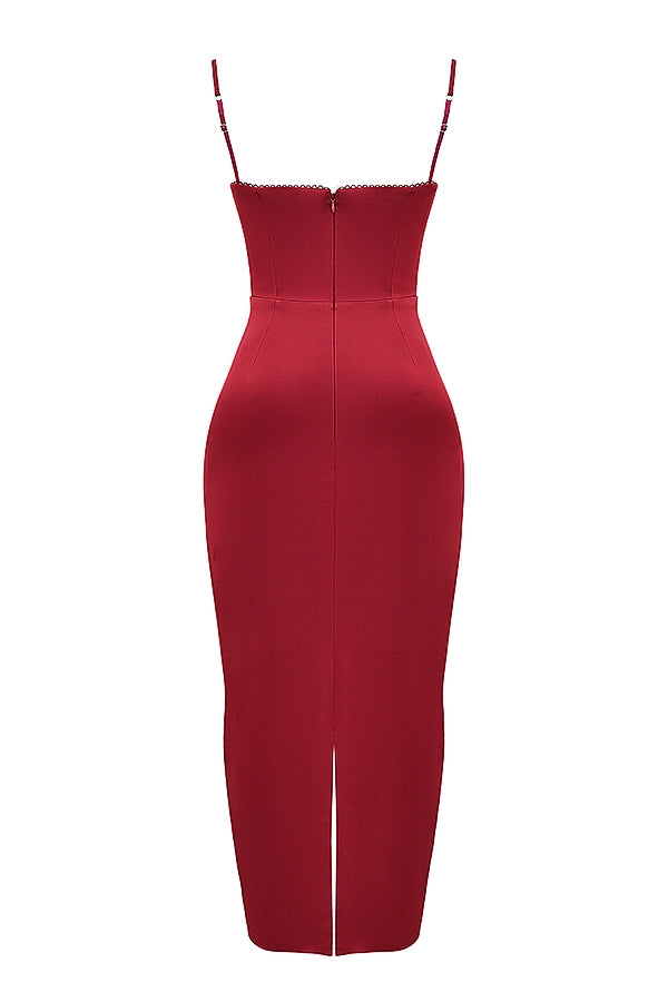 Stefania-Ruby Corset Maxi Dress