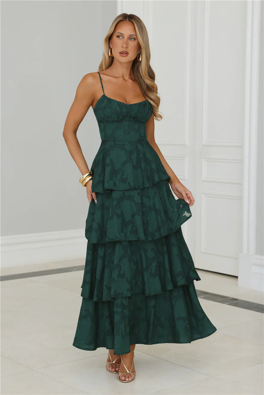 Thriving Now Maxi Dress Green
