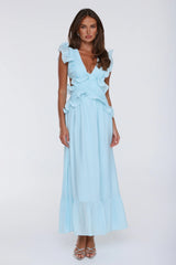 Evening Luxe Maxi Dress Light Blue
