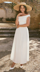 Immy Midi Dress - White