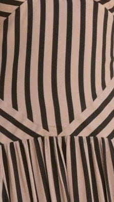 Zoriah Maxi Dress - Black/Beige Stripe