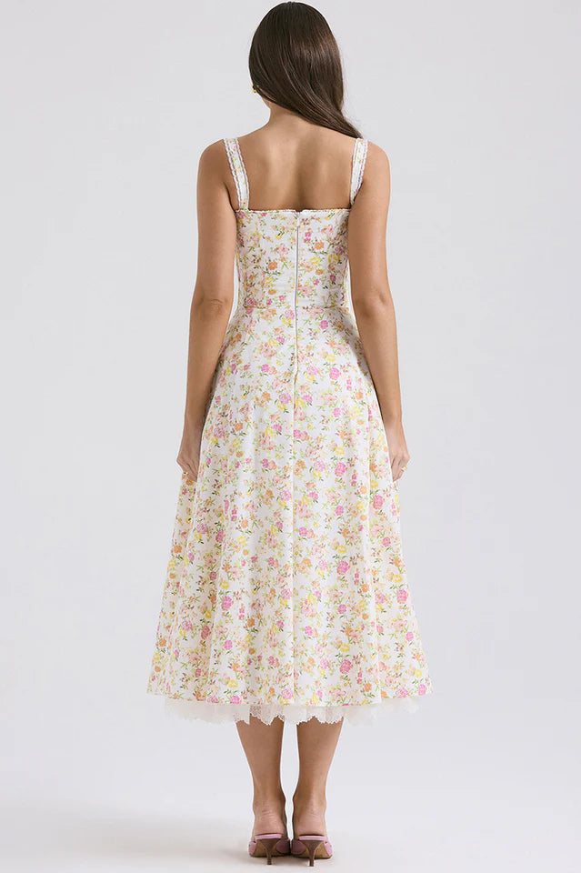 Rosalee Print Cotton Sundress