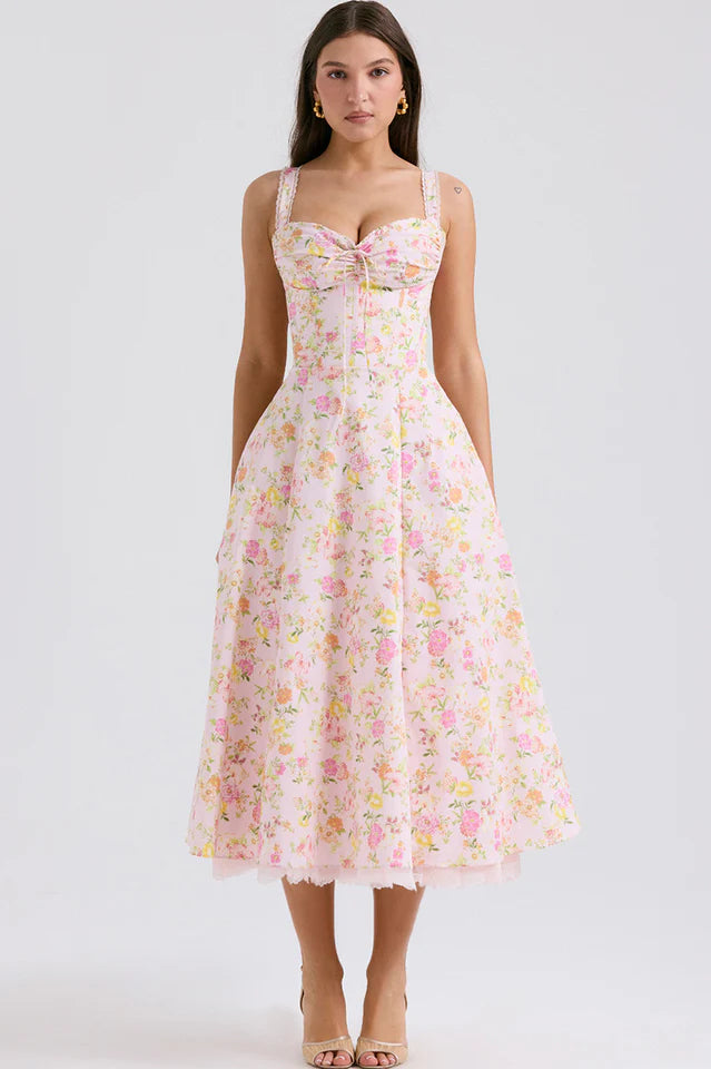 Rosalee Print Cotton Sundress