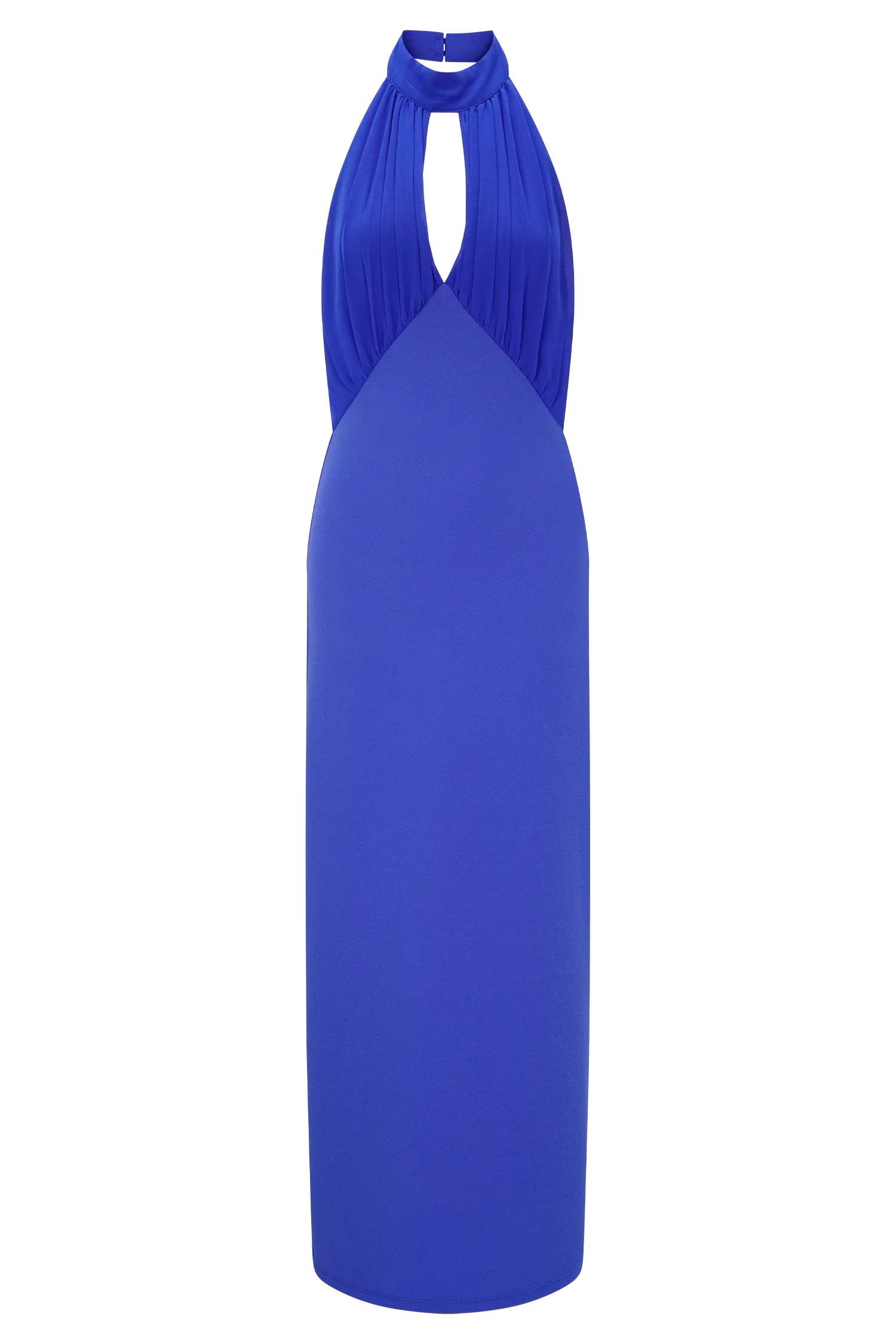 Mierah Halter Midi Dress - Cobalt Blue