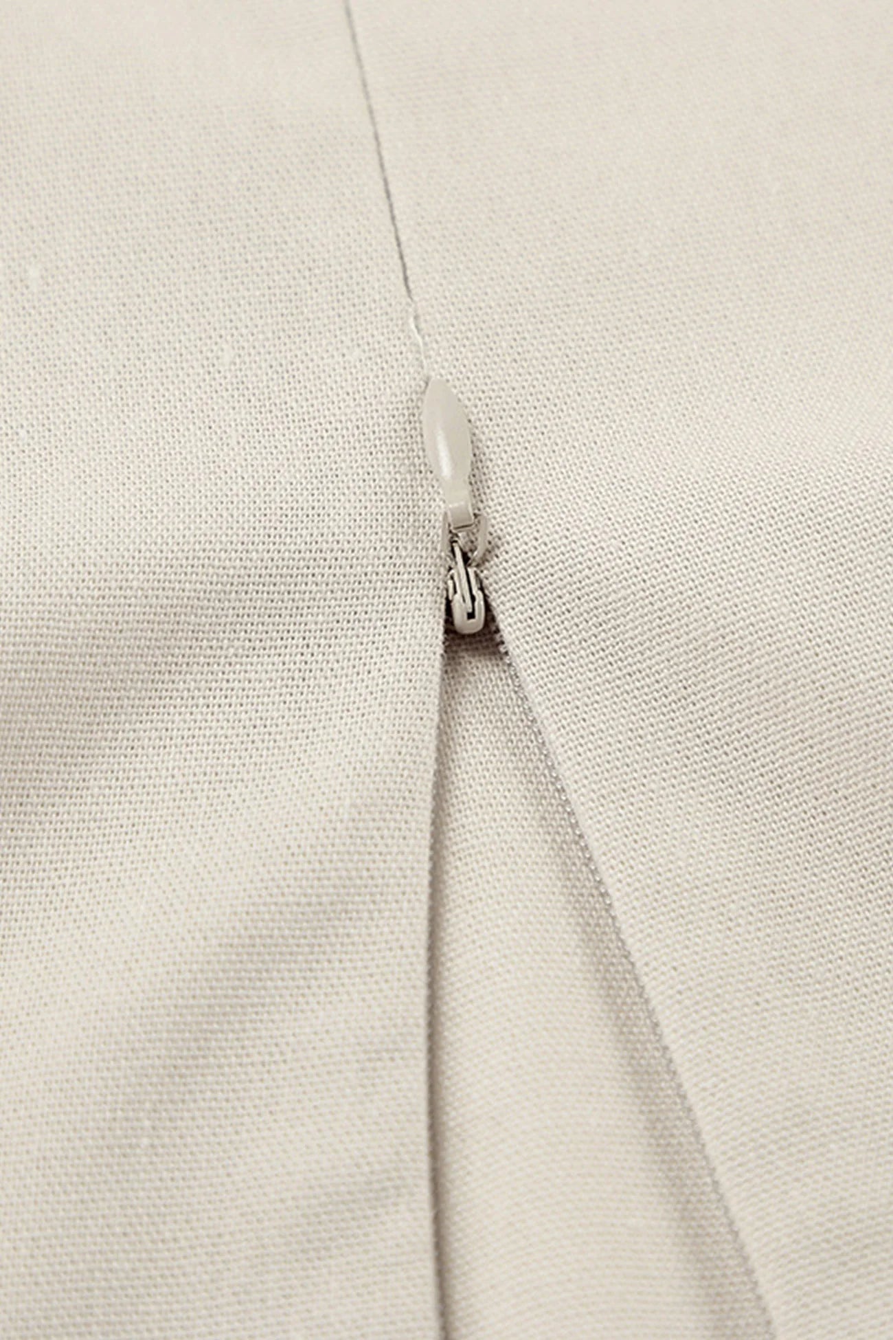 Spaghetti Straps A-line Cotton Linen Dress